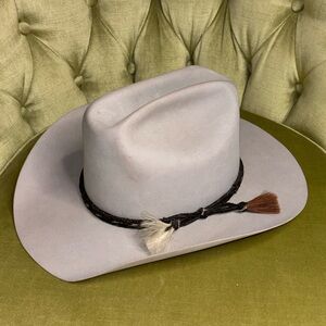 Resistol Silver Belly 4X Beaver Las Vegas Hat  7 1/8  Long Oval Made Texas USA